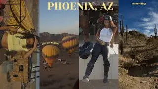 Phoenix Arizona Travel Vlog: Hot Air Balloon, Horse Riding, Range, Brunch | Girls Trip