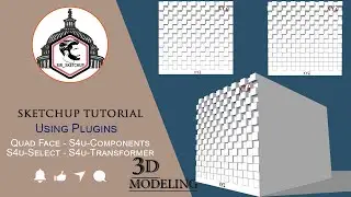 Sketchup tutorial parametric | Parametric Faced Architecture | XYZ Formula  in sketchup