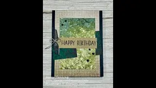 Making A Masculine Card Using A Template