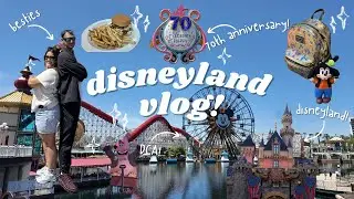 DISNEYLAND VLOG!!! DCA, disneyland park, 70th anniversary, riding rides, full park day