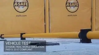 A-SAFE |Тестирование mFlex Single Traffic Flexible Safety Barrier Ground Level