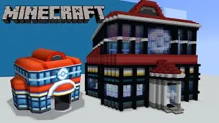 Minecraft Unova Pok&eacute;mon Poke Center Build Tutorial