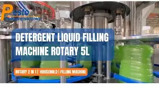 Detergent Liquid Filling Machine | Rotary 2 in 1 Household Filling Machine