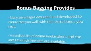 Need Freedom? Try this online betting system called Bonus Bagging.