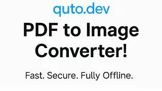Convert PDF to Image Instantly | Free, Secure & Offline Tool | Quto.dev
