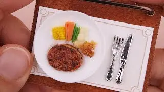 Miniature DIY KIT | Minimaden Beef Steak | jjuingmini