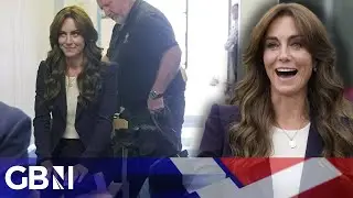Adorable moment Kate Middleton undergoes drug test with dog at men's prison