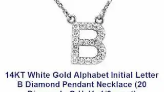 Diamond Letter Necklaces