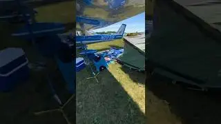 ⛺️ Gotta love camping at Oshkosh! #oshkosh #eaaairventure #aviation #osh23