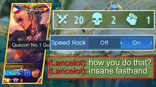 GUSION SPEED HACK? ULTRA FASTHAND + SATISFYING SMOOTH COMBO