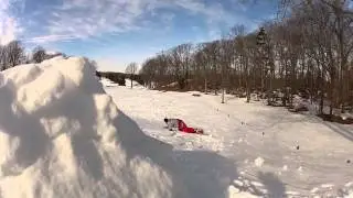 Golf Course. Fun. Snowboard. Yeah!