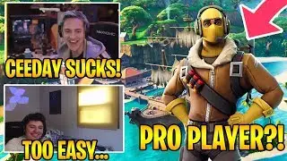 Ninja and Reverse2k 2v2 Ceeday and Noah on EU Servers | Fortnite Friday