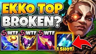 NEW KOREAN EKKO BUILD IS TAKING OVER TOP LANE! (THIS IS ACTUALLY BROKEN)