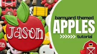 Barnyard Apples || 🍎🍏 || Sugar Cookie Decorating Tutorial