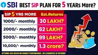 SBI SIP Plan For 5+ Years ? | Sip Investment In Hindi | sip plans for 2026