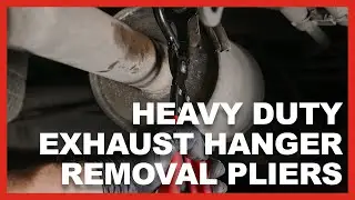 Separate rubber supports from exhaust hanger brackets with ARES Heavy Duty Exhaust Hanger Pliers