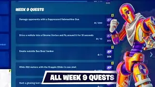 Fortnite All Week 9 Quests Challenges - Complete All Week 9 Quests in Fortnite Season 4