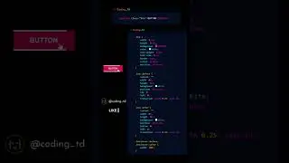 Button Border Animation | Html Css Button Animation| Coding_td