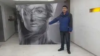 Hot L banner stand display with custom style