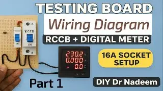 Digital Volt Amp Testing Board Wiring Diagram |  टैस्टिंग बोर्ड की वायरिंग कैसे करें @diydrnadeem 