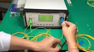 How to test the insertion loss and return loss of the fiber patch cord without winding