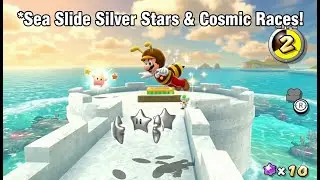 Sea Slide Silver Stars & Cosmic Races! | Super Mario Galaxy Let's Play - Part 12