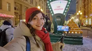 LIVE! Moscow Winter ☃️❄️ Walk in a city.  Extremely cold  🥶