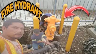 installation @ fire hydrant&installation hdpe fittings, pipe for supply fire truck