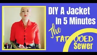 DIY A Jacket In Five Minutes | Easy Sew Up Cycle Project | 5 Minute make
