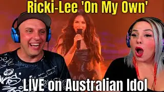 Reaction To Ricki-Lee 'On My Own' LIVE on Australian Idol | THE WOLF HUNTERZ REACTIONS