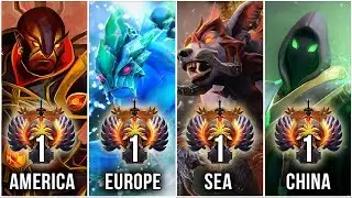 TOP-1 BEST MMR in Dota 2 - all regions