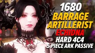 Lost Ark: 1680 Barrage Artillerist Ark Passive - Echidna Hard Bus