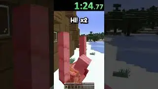 Minecraft: Random Death Speedrun DAY 2 #shorts
