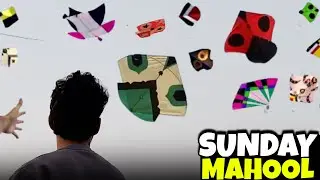 Sunday Kites Cutting And Chamero Scenes🥵Catching Kites Roftop😍 ||Kite Flying || New Kite Video 2025!