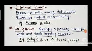 Types of SOCIAL GROUP. #sociology #