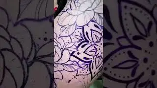 🌸 Floral Mandala Hip Tattoo By Ginge_ink #tattuba #tattoo #tattooartist #shorts #femaletattooartist