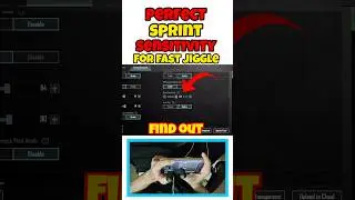 SPRINT SENSITIVITY IN BGMI ||  #bgmisensitivity #bgmiheadshot #pubgsensitivity#bgmi