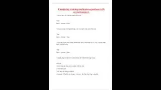Caregiving training medication questions with correct answers
