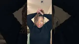 GRWM morning routine Sister locs in a ponytail. #sisterlocs #locs #locstyles #morningroutine #shorts