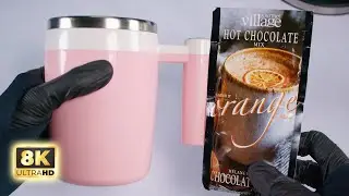 How lazy people make hot chocolate in 8K | Self Stirring Coffee Mug by FCSWEET