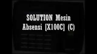 Mengatasi Memori Penuh Pada Mesin Absensi Solution X100-C
