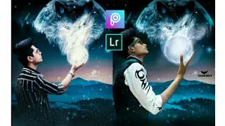 Picsart 3D moon galaxy photo editing step by step