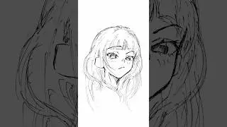 #らくがき #一発描き #イラスト #sketch