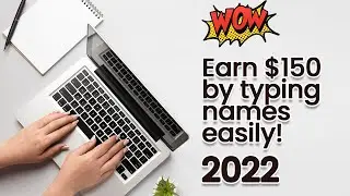 how to earn 150 by typing names easily 1 step (passive income)