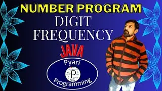 Java Digit Frequency | Write a program to accept a number and display the frequency of a given digit