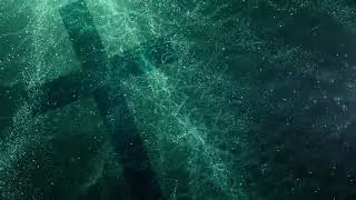 cross under water motion particles animation background vfx footage
