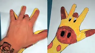 5 fun drawing tricks on how to draw and doodle Easy tips | 5 простых способов веселого рисования
