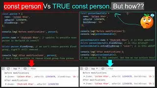 Primitive can be constant by const keyword. But how to make objects as TRUE constant? Immutable