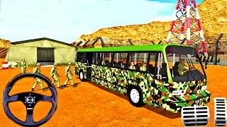 American Army Offroad Bus Driving Simulator - Military Coach Bus Game Android Gameplay