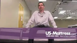 Serta iComfort Hybrid Discover Firm Mattress Comfort Depth with Jed